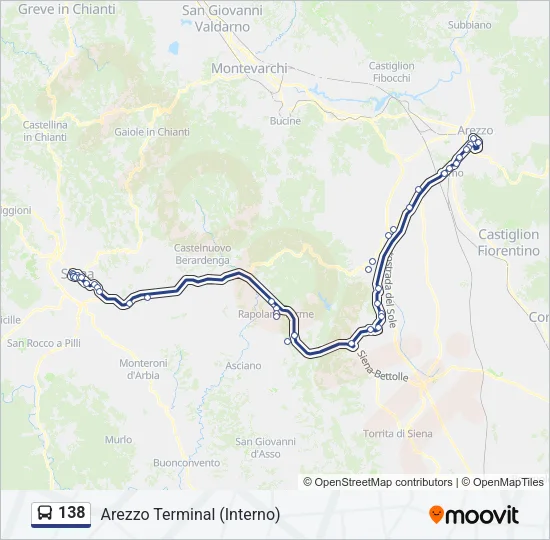 138 Bus Line Map