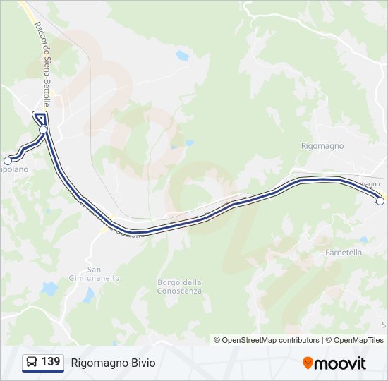 139 Bus Line Map