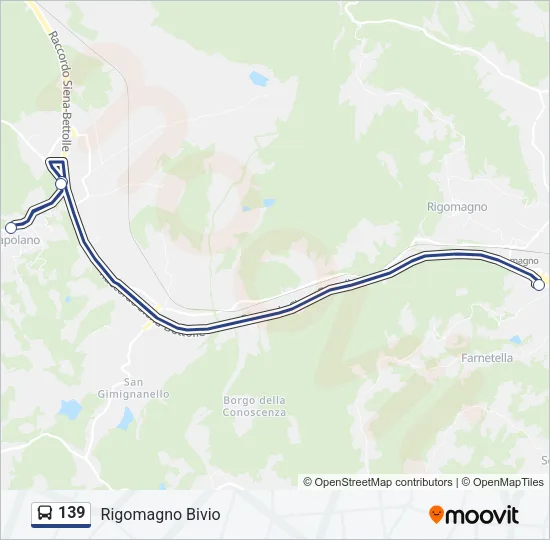 139 Bus Line Map