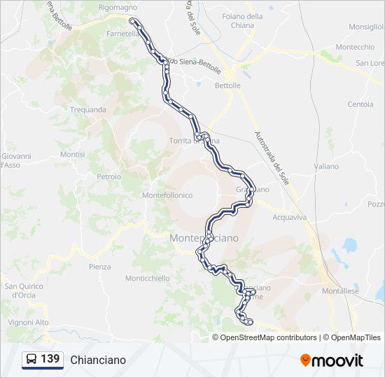 139 Bus Line Map