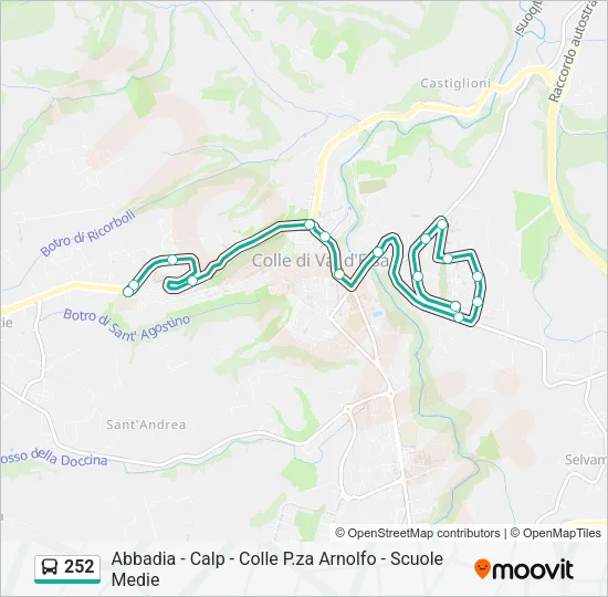 252 Bus Line Map