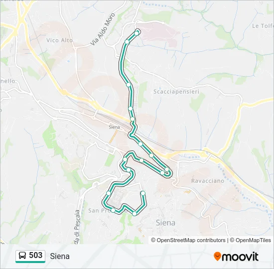 503 Bus Line Map