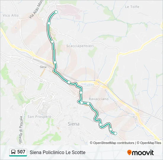 507 Bus Line Map