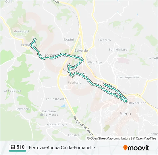 510 Bus Line Map