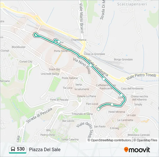 530 Bus Line Map