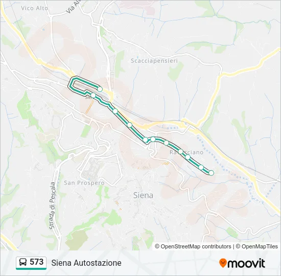 573 Bus Line Map