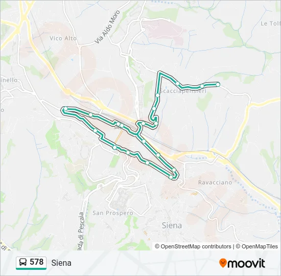 578 Bus Line Map
