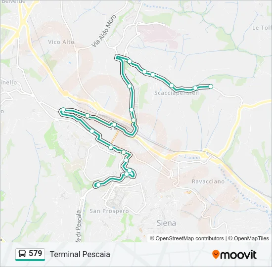 579 Bus Line Map
