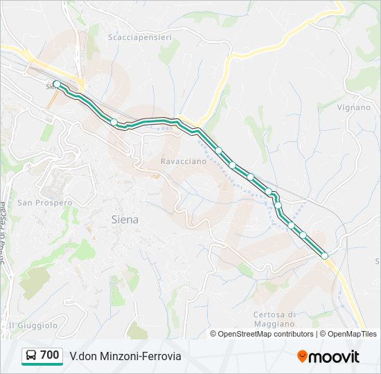 700 bus Line Map