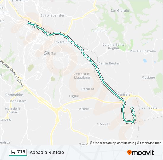 715 bus Line Map