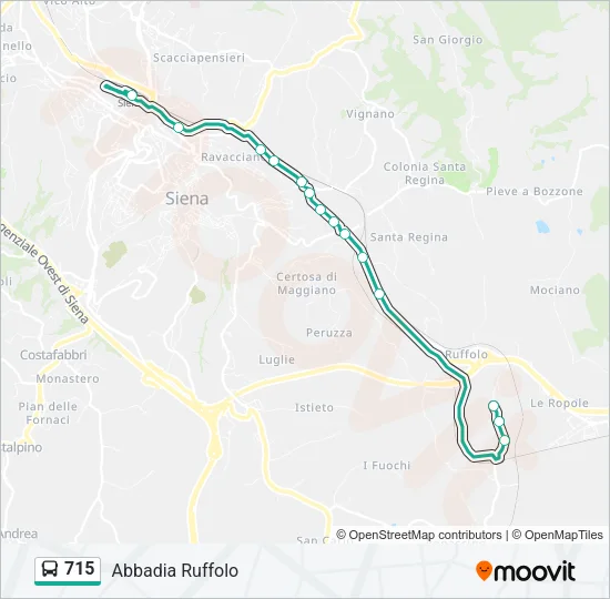715 Bus Line Map