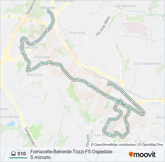 s10 Route: Schedules, Stops & Maps - S10-Siena Stazione (Updated)