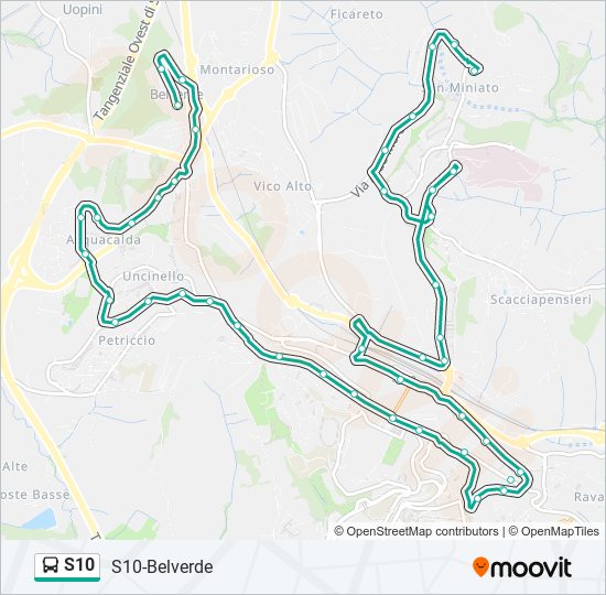 s10 Route: Schedules, Stops & Maps - S10-Belverde (Updated)