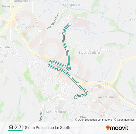 S17 Bus Line Map