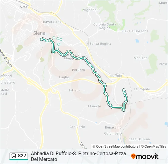 S27 Bus Line Map