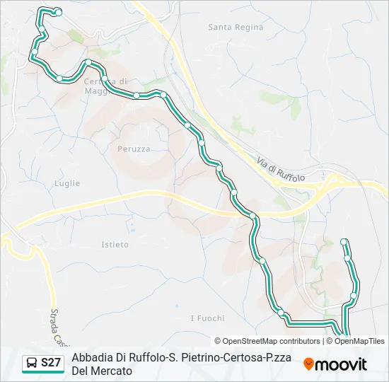 S27 Bus Line Map