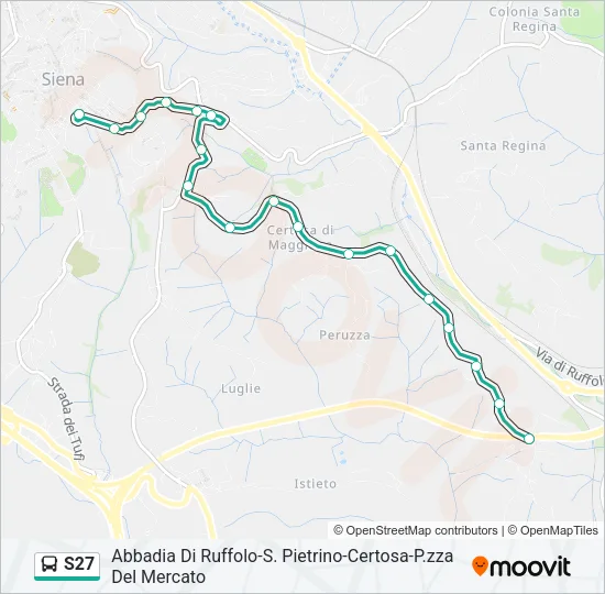 S27 Bus Line Map