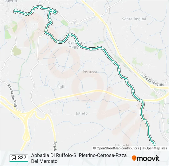 S27 Bus Line Map