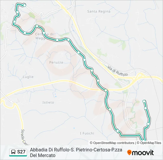 S27 Bus Line Map