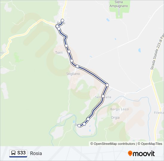 s33 Route Schedules Stops Maps S33 Rosia Updated