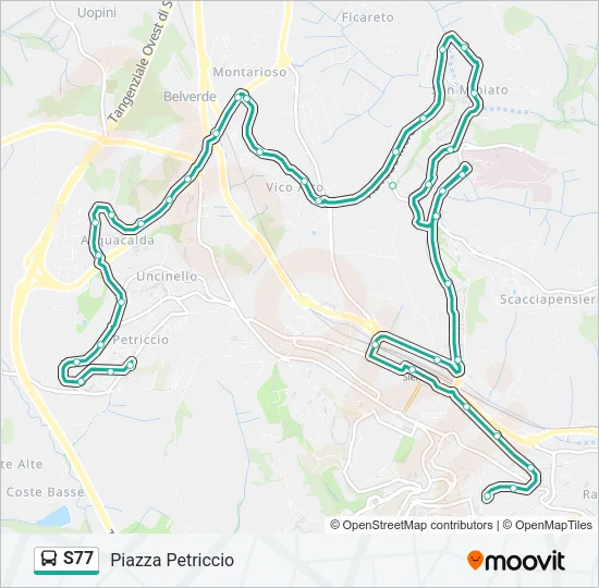 S77 Bus Line Map