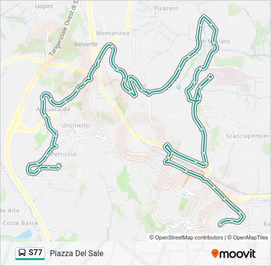 S77 Bus Line Map
