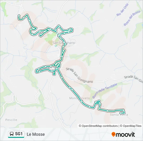 SG1 Bus Line Map