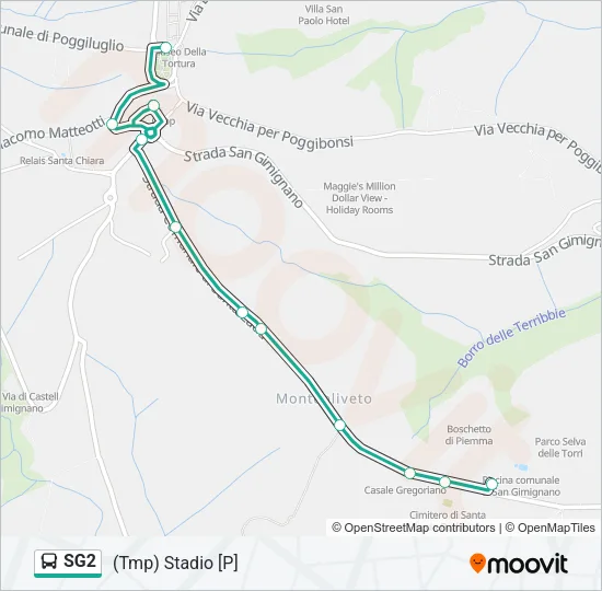 SG2 Bus Line Map