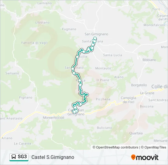 SG3 Bus Line Map