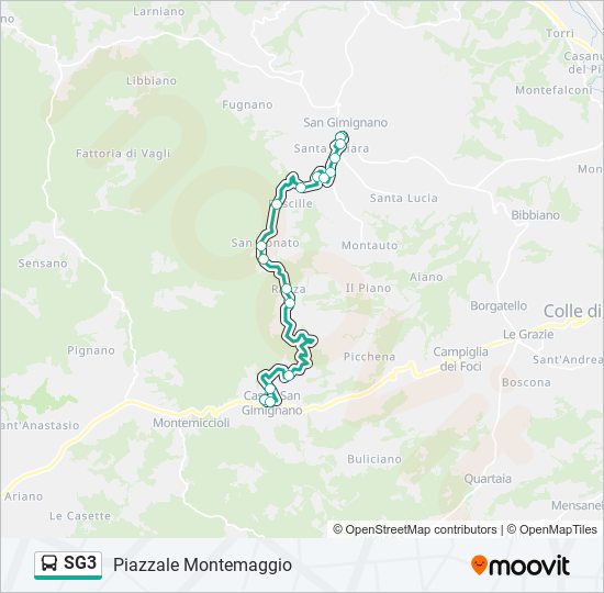 SG3 bus Line Map