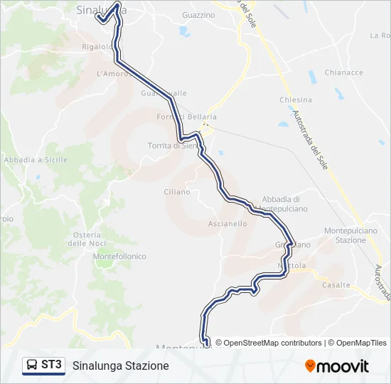 ST3 Bus Line Map
