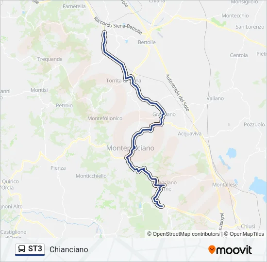ST3 Bus Line Map