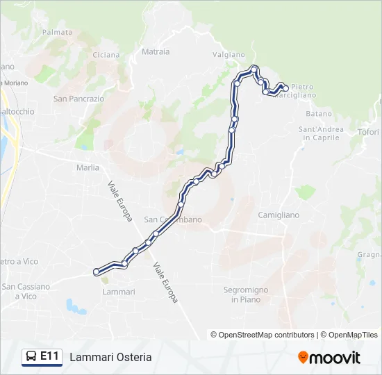 E11  Line Map
