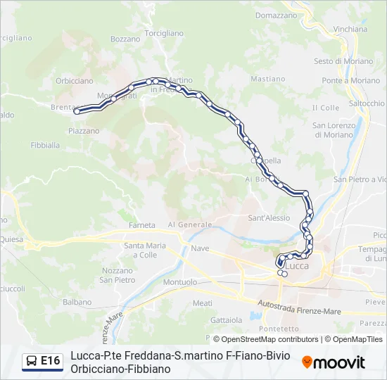 E16  Line Map