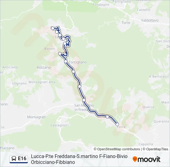 E16  Line Map