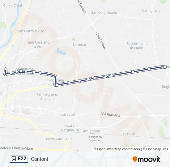 E22  Line Map