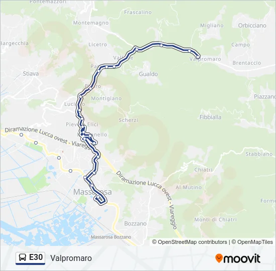 E30  Line Map