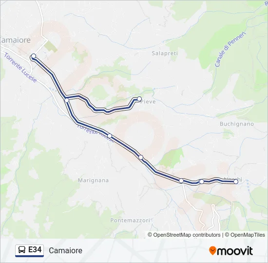 E34  Line Map