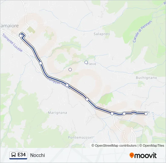 E34  Line Map