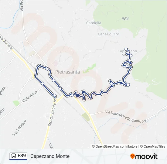 E39  Line Map