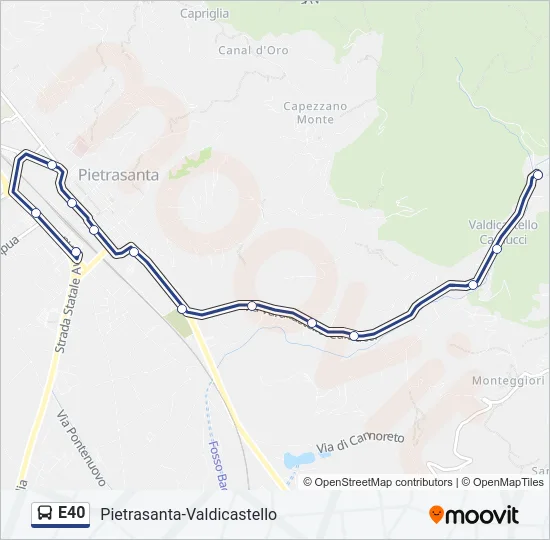 E40  Line Map