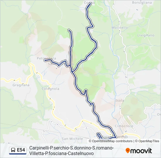 E54  Line Map