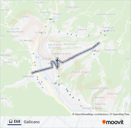 E68  Line Map