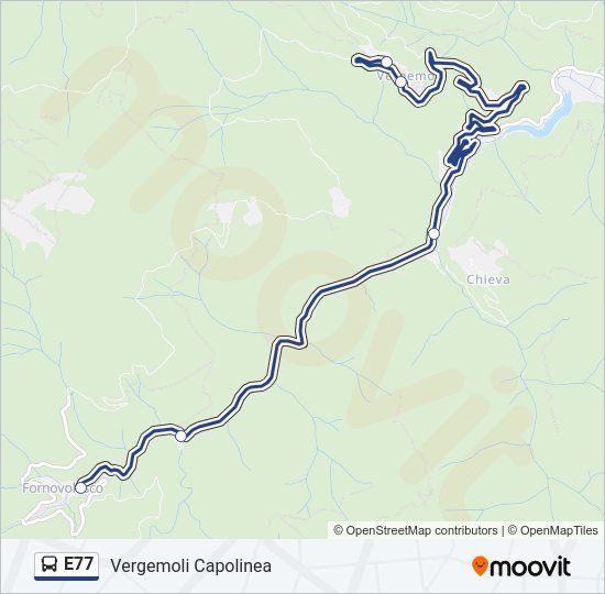 E77 Bus Line Map