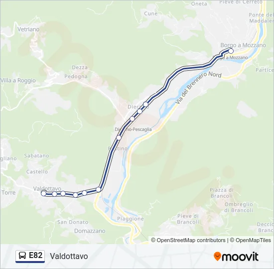 E82  Line Map