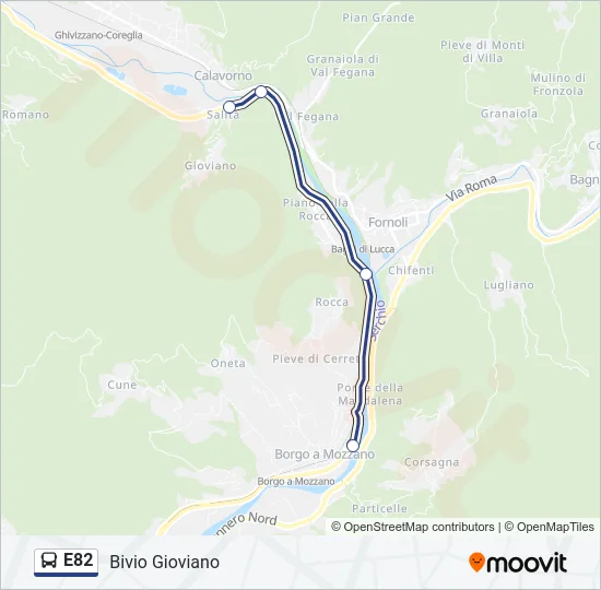 E82  Line Map