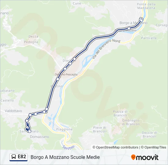 E82  Line Map