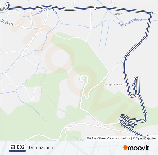 Percorso linea  E82