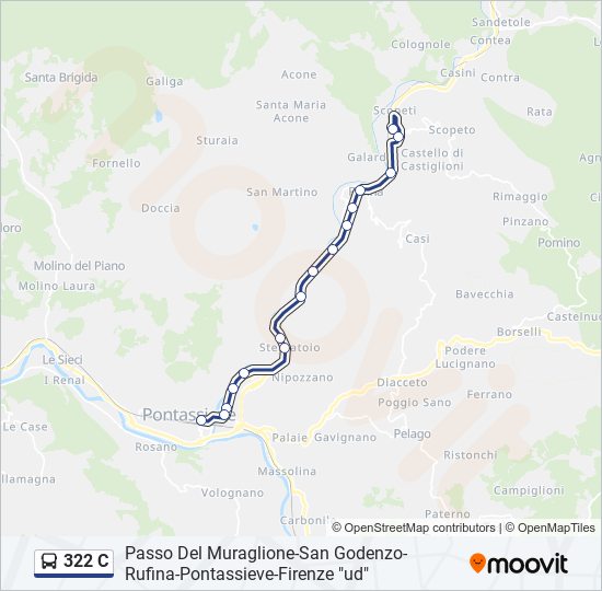 322 c Route Schedules, Stops & Maps Pontassieve Ss67 (Updated)
