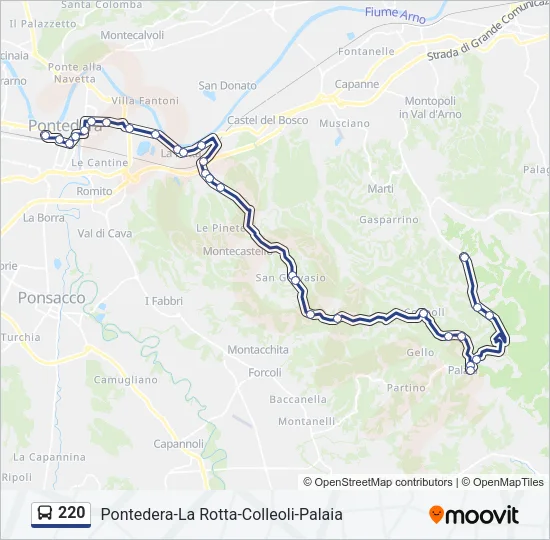 220  Line Map